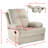 Rocking Chair Recliner Chair, Ergonomic Upholstered Fabric Rocking Armchair For Nursery, Modern Single Sofa Chair With Thick Backrest For Living Room