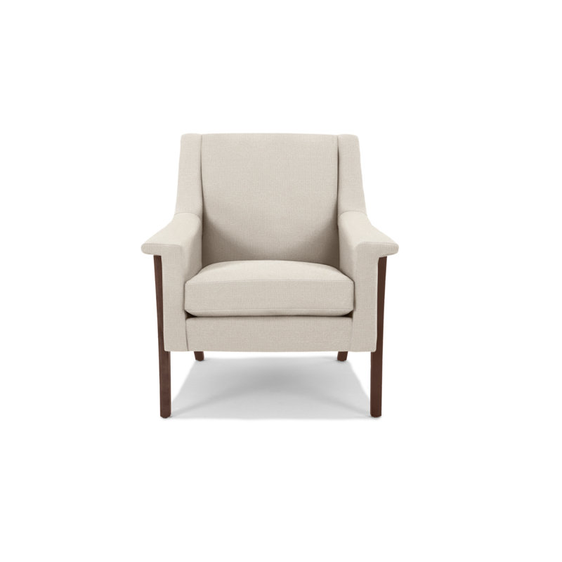 Fauteuil Arlo, Noyers, Mélange de polyester iceberg