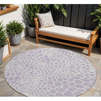 Tapis rond lavable 8 po