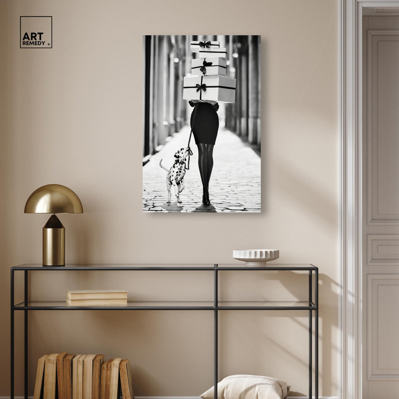 «City Dalmatian» par Art Remedy, H 30 po x l 20 po, Toile tendue, Toile tendue