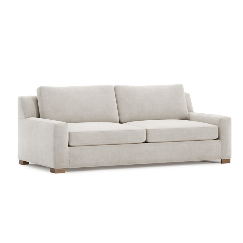 84" Square Arm Sofa with Reversible Cushions, 84", Penelope Golden, Black