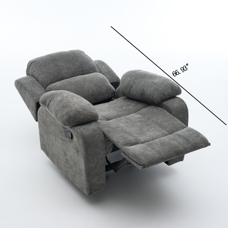 Canapé inclinable, Gris foncé antique