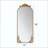 Arched Full Body Mirror With Vintage Ornate Carved Applique On Top And Bottom, Hanging Wall Mounted Mirror, For Living Room Bedroom Retro Home Decor Mirror-797435717