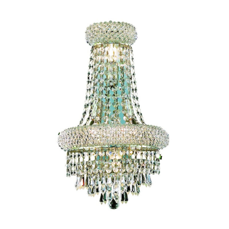 Gaelle Flush Mounted Sconce, Chrome, Royal Cut