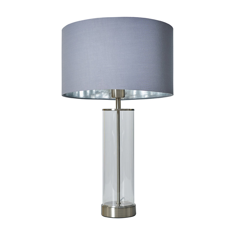 Lamp, Grey/Chrome