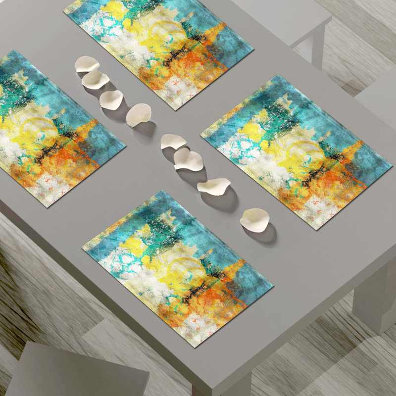 Napperon abstrait en polyester