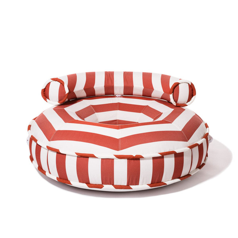 Anneau de piscine en toile, Rouge / Blanc