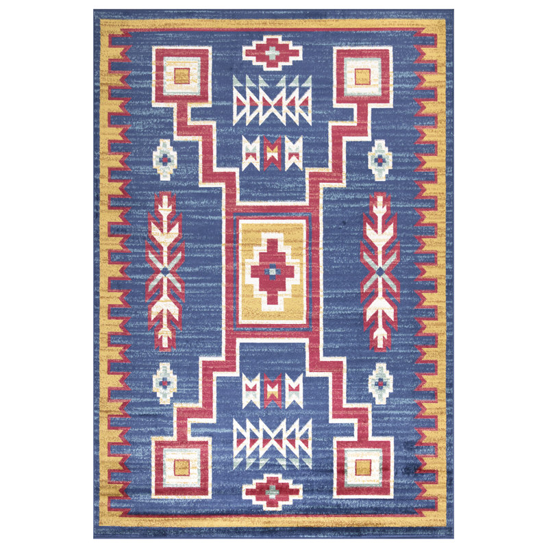 Malta Aztec Area Rug, Rectangle 120 x 170cm