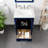 Minnich 24"W x 22"D Blue Vanity with Carrara Marble Vanity Top