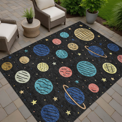 Machine Washable Indoor/Outdoor Chantille ACN2619 Kids Rug
