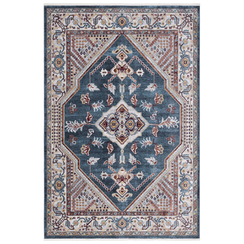 Tapis oriental lavable à la machine Bayside, Rectangle 9 pi x 12 pi