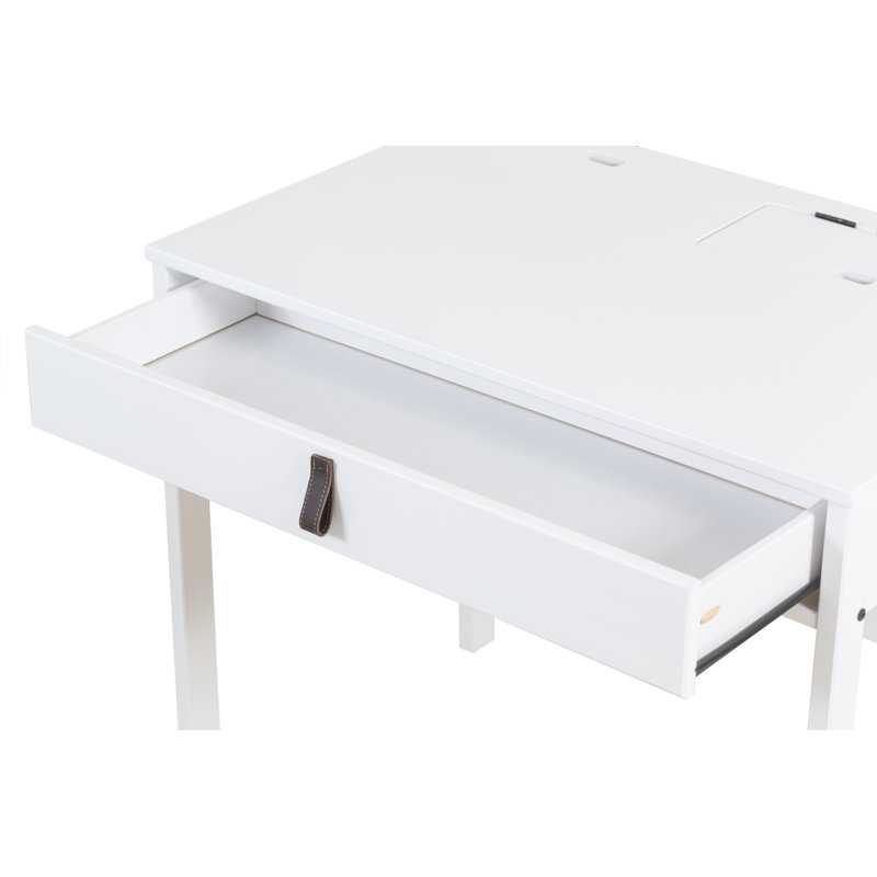 Bureau d'écriture rectangulaire l 35,4 po Pharr, Blanc
