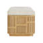 Banc de rangement en osier Anisa
