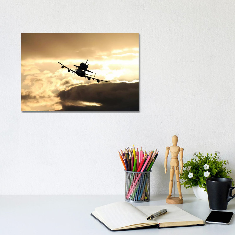 Discovery's Final Flight by NASA - Wrapped Canvas Print