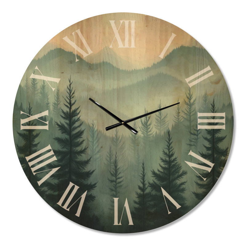 Horloge murale surdimensionnée Woodland, Surdimensionné