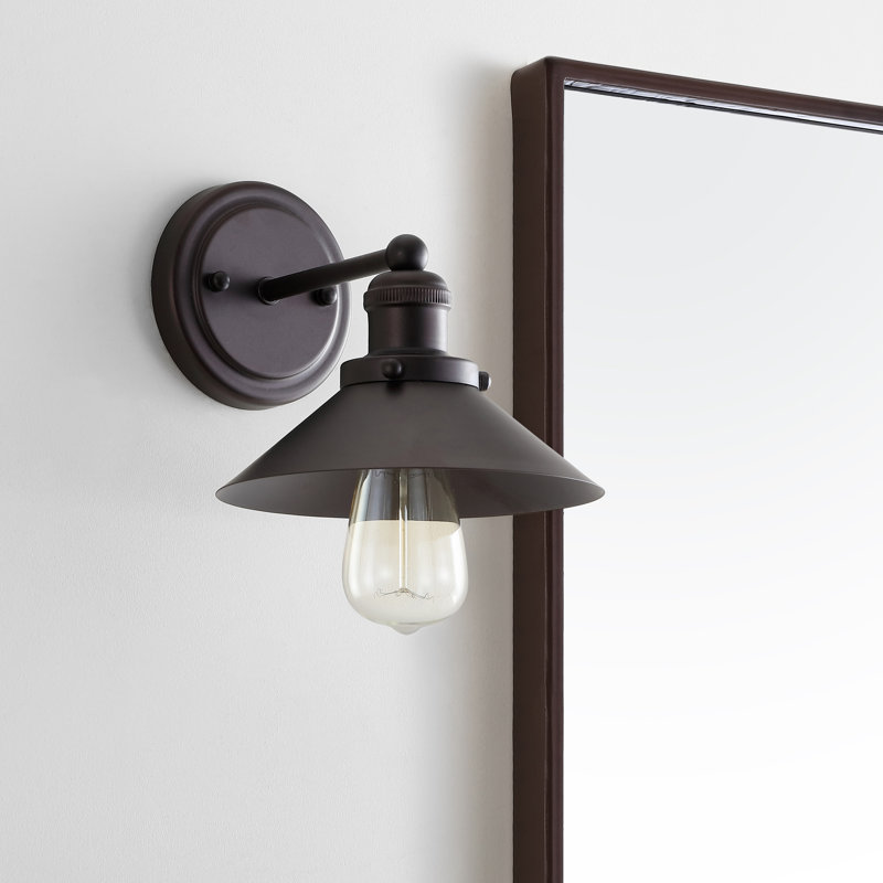 Éclairage pour meuble-lavabo en métal Bagatelle, Bronze frotté à l'huile, 1