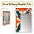 Terra Cotta Trellis Charm - Paisley  Unique Wall Mirror, Glam Mirror, Printed Metal Art-626049066