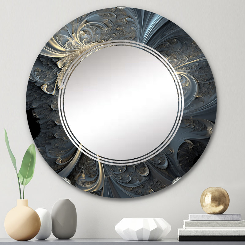 Donnelley - Miroir mural moderne rond, 24 po x 24 po