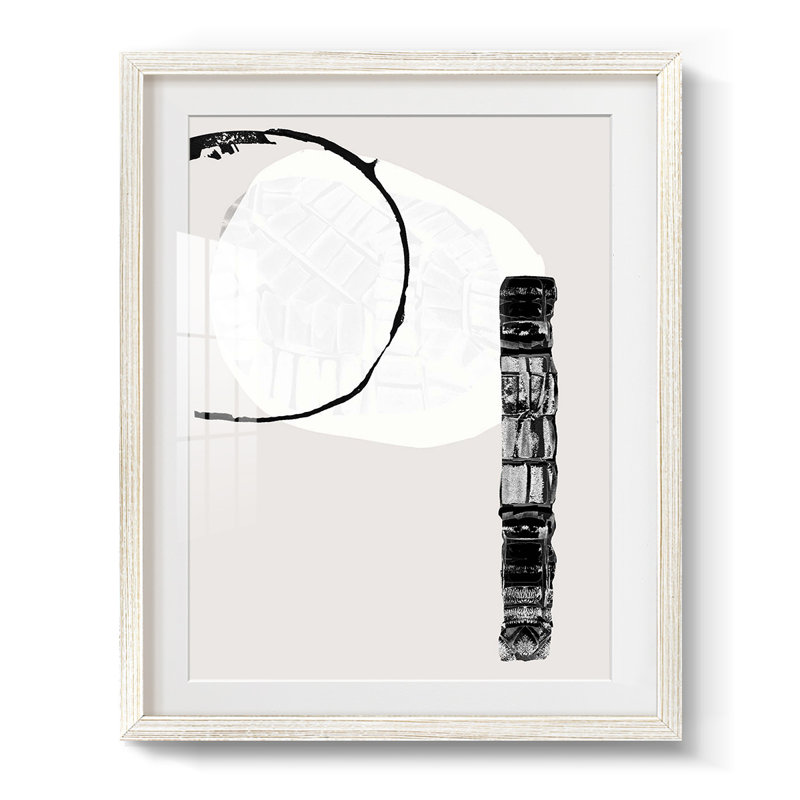 Zen Zen II - impression encadrée, H 28,5 po x l 20,5 po, Blanc
