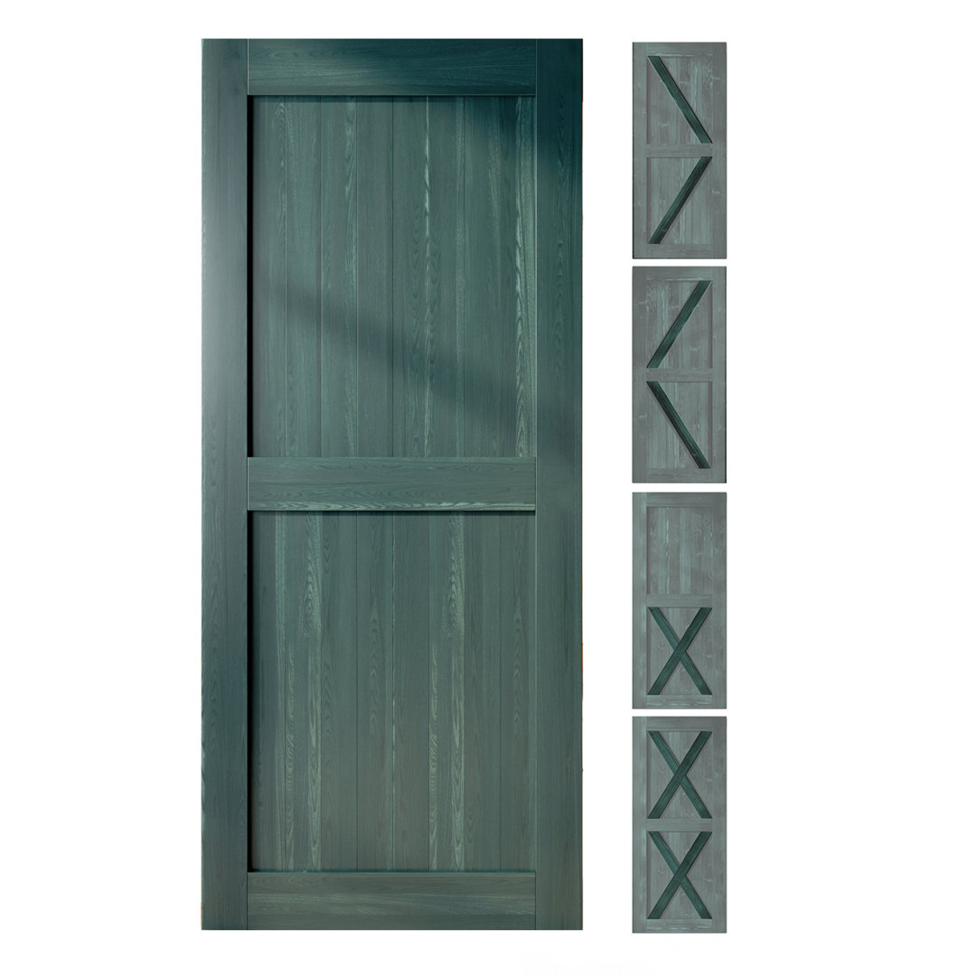 5-IN-1 Design Color Solid Pine Wood Unassembled Door Only Homacer 