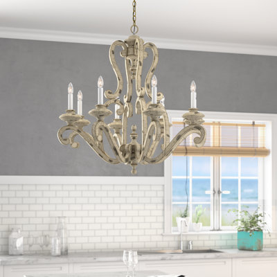 Lustre traditionnel / classique à 8 lumières de style bougie Hayman Bay