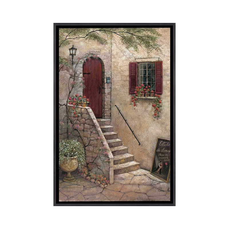 «Estudio de Danza» par Ruane Manning - reproduction d'art, H 48 po x l 32 po x P 1,5 po, Toile avec cadre noir patiné