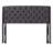 Linen Upholstered Button Tufted Wingback King Headboard