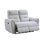 Causeuse en mouvement en chenille gris Eastre avec port USB