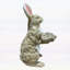 Statue de lapin peinte à la main en oxyde de magnésium pour le jardin et la décoration intérieure, résistante aux intempéries et légère