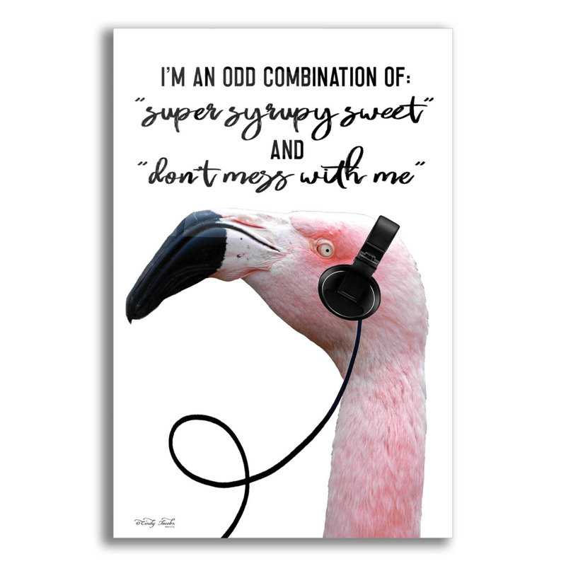 «I'm an Odd Combination» par Cindy Jacobs - impression sans cadre, H 16 po x l 12 po x P 0,13 po