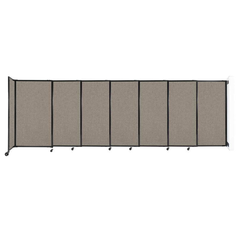 Cloison coulissante 5 pi, H 48 po x l 237 po x P 33 po, Galet chaud