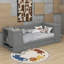 Lit de jour simple avec couchette et station de charge-597092461
