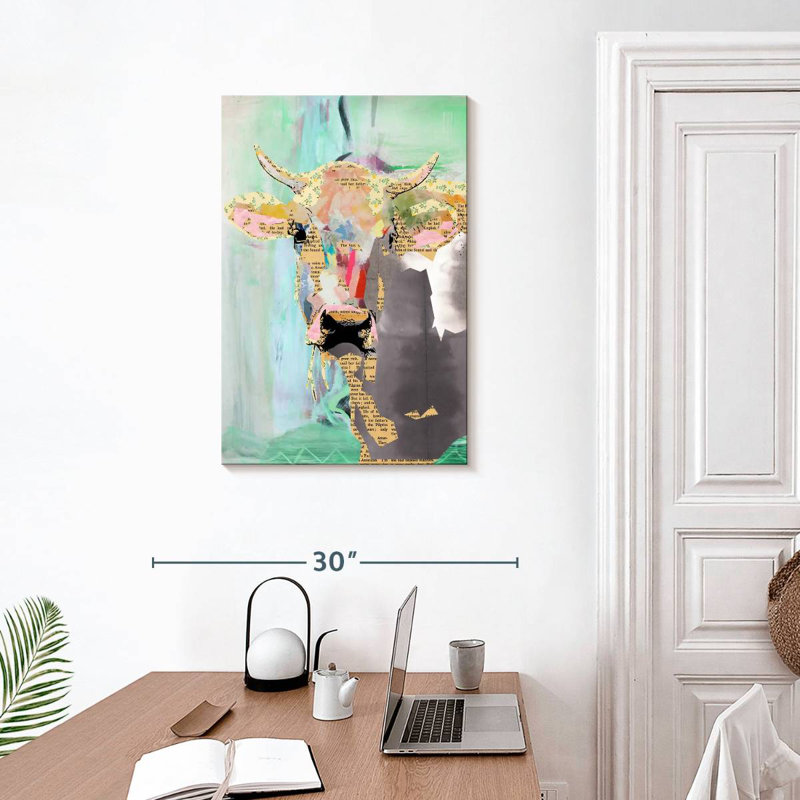 Brampt Cow Collage, 30" H x 20" W