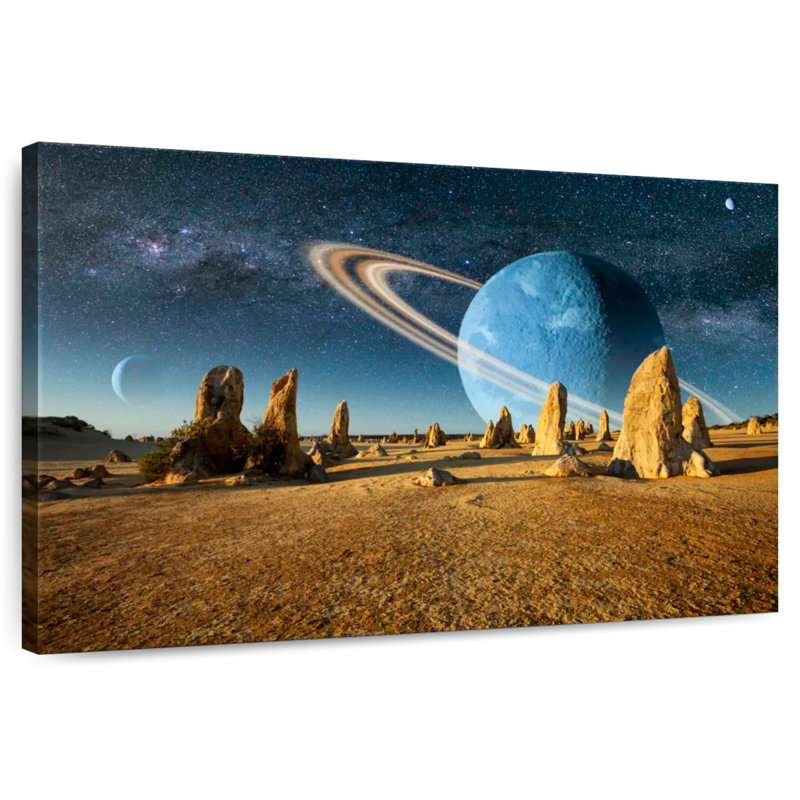 Oberle Barren Alien Planet, 34" H x 51" W