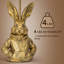 Lampe de table lapin Gillenwater avec abat-jour en tissu, lampe décorative en résine en forme d'animal pour chambre, salon, table de chevet et table d'appoint-1818711745
