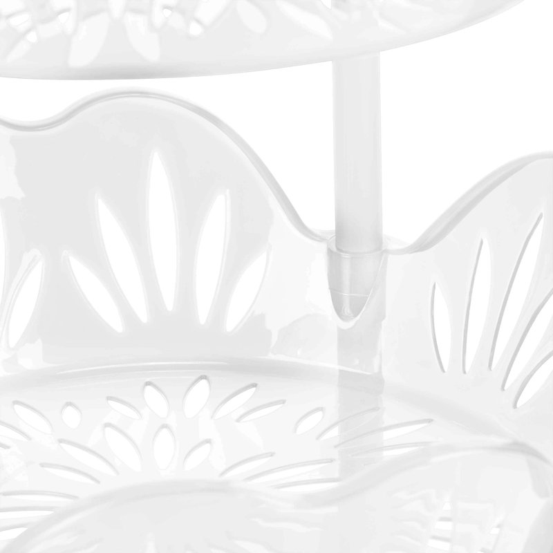 Étagère de rangement H 32,28 po x l 15,35 po x P 15,35 po Edden, Blanc