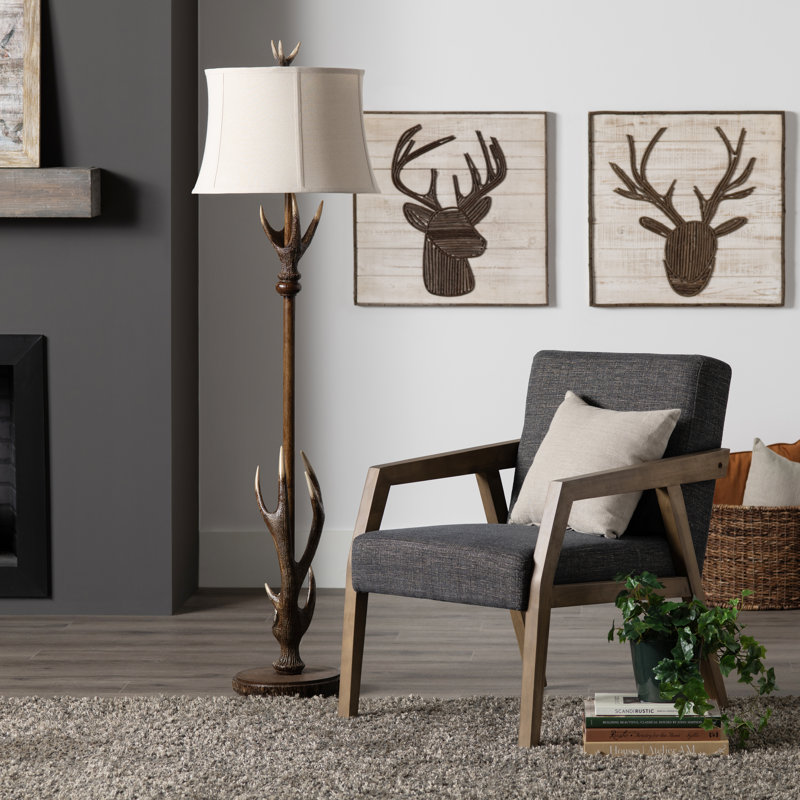 Mccalla 67'' Bronzed Traditional Floor Lamp