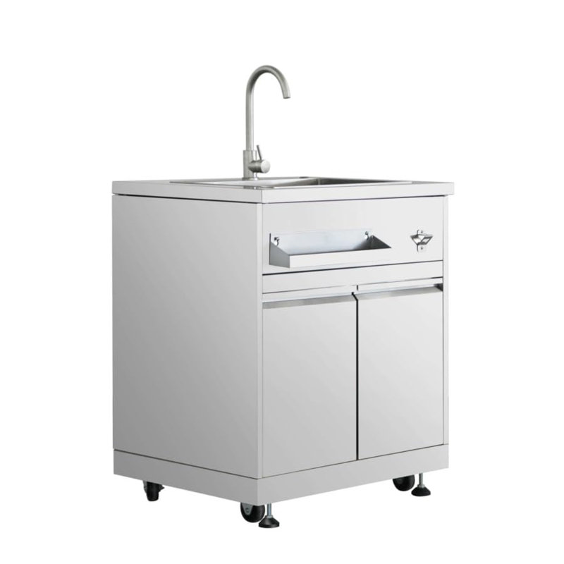 Armoire d'évier de cuisine professionnelle 32 po en acier inoxydable
