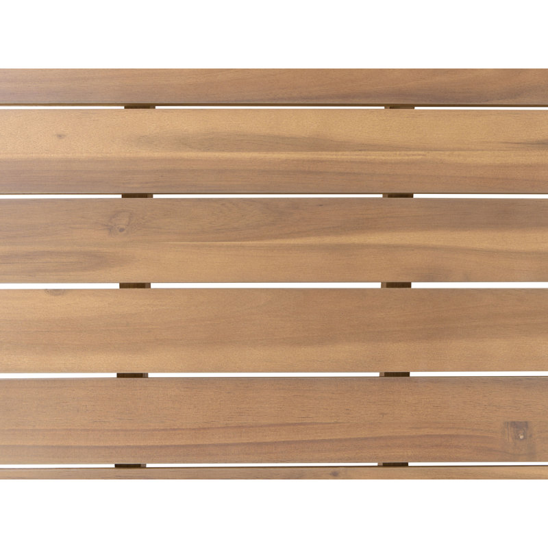 NUMANA Oval Acacia Solid Wood Outdoor Coffee Table - 140 cm W 70 cm D