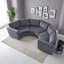 Canapé modulaire courbé modulaire en chenille 3 places avec sièges profonds et coussins et housses amovibles-1558813542