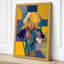 Iris in Patchwork Botanical - Wrapped Canvas-1059999728-1059999734
