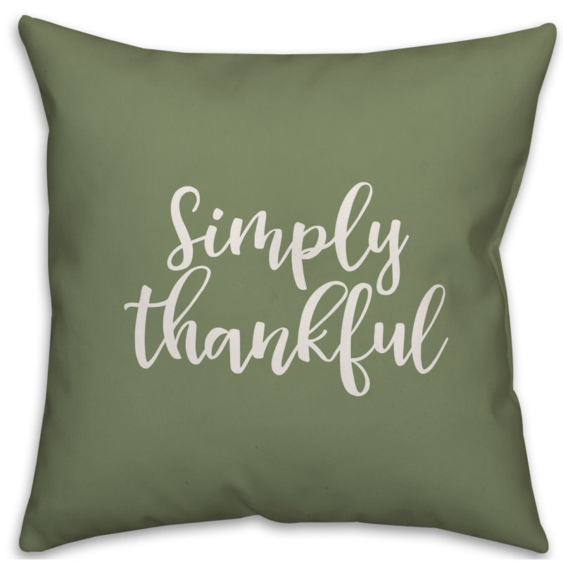 Reversible Throw Pillow, Green, Pillow Cover