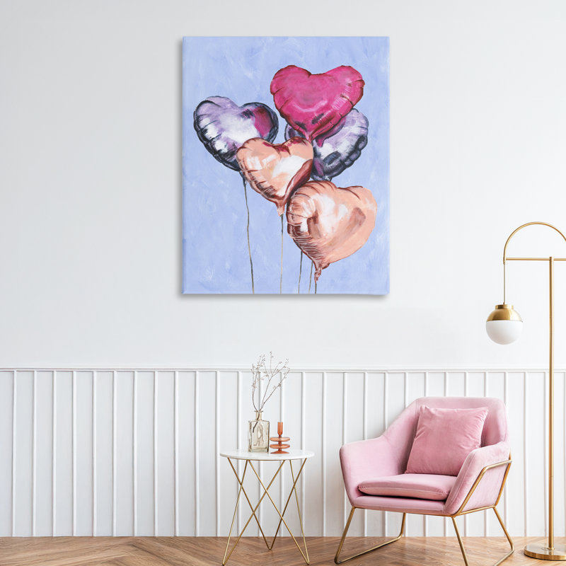«Vibrant Heart Ballons», conception par Michael Willett, H 40 po x l 30 po