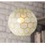 Luminaire suspendu sphère nid d'abeille Capiz-290086164-389706280