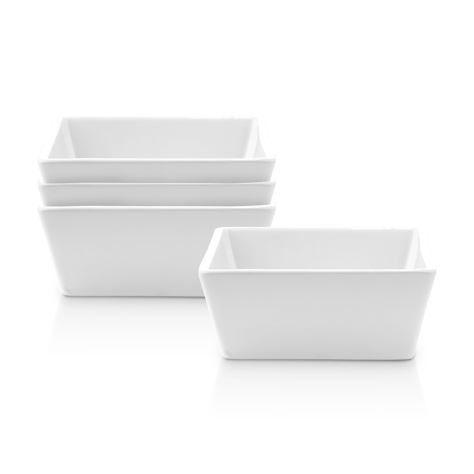 Stone Lain Grace 4-Piece Bowl Set Stoneware, White