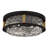 Baltic 3-Light Matte Black Flush Mount