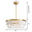 Lustre tambour en cristal 6 lumières Machela
