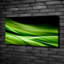 Green Waves Background - Wrapped Canvas Print