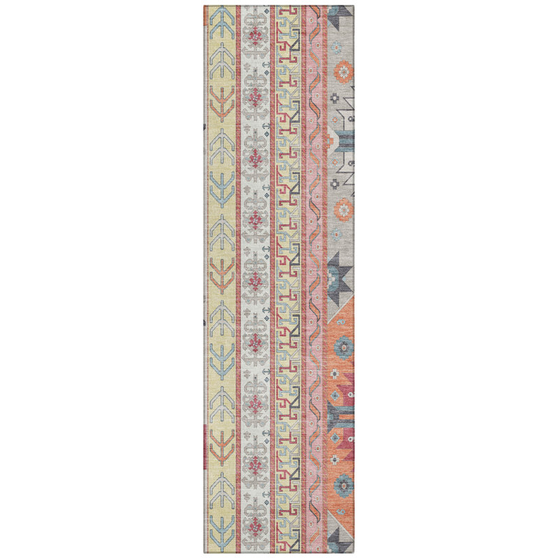 Machine Washable Indoor/Outdoor Chantille ACN1015 Linen Rug, Runner 2'3" x 7'6"
