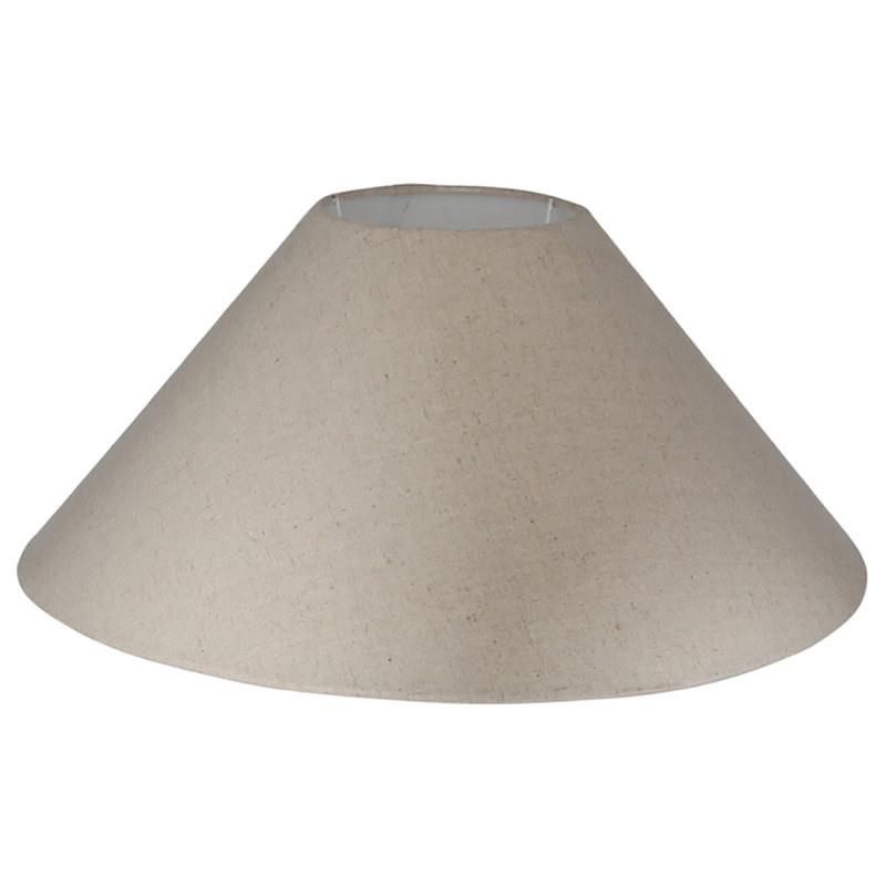 Abirad 23.5cm H Cotton Empire Lamp Shade ( Uno ) in Hopsack Beige, 30cm H x 55cm W x 55cm D